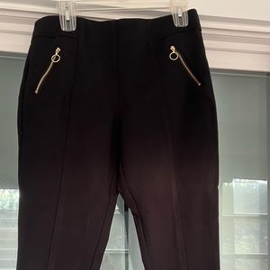 Worthington Skinny Stretch Black Crop Pants Pull On